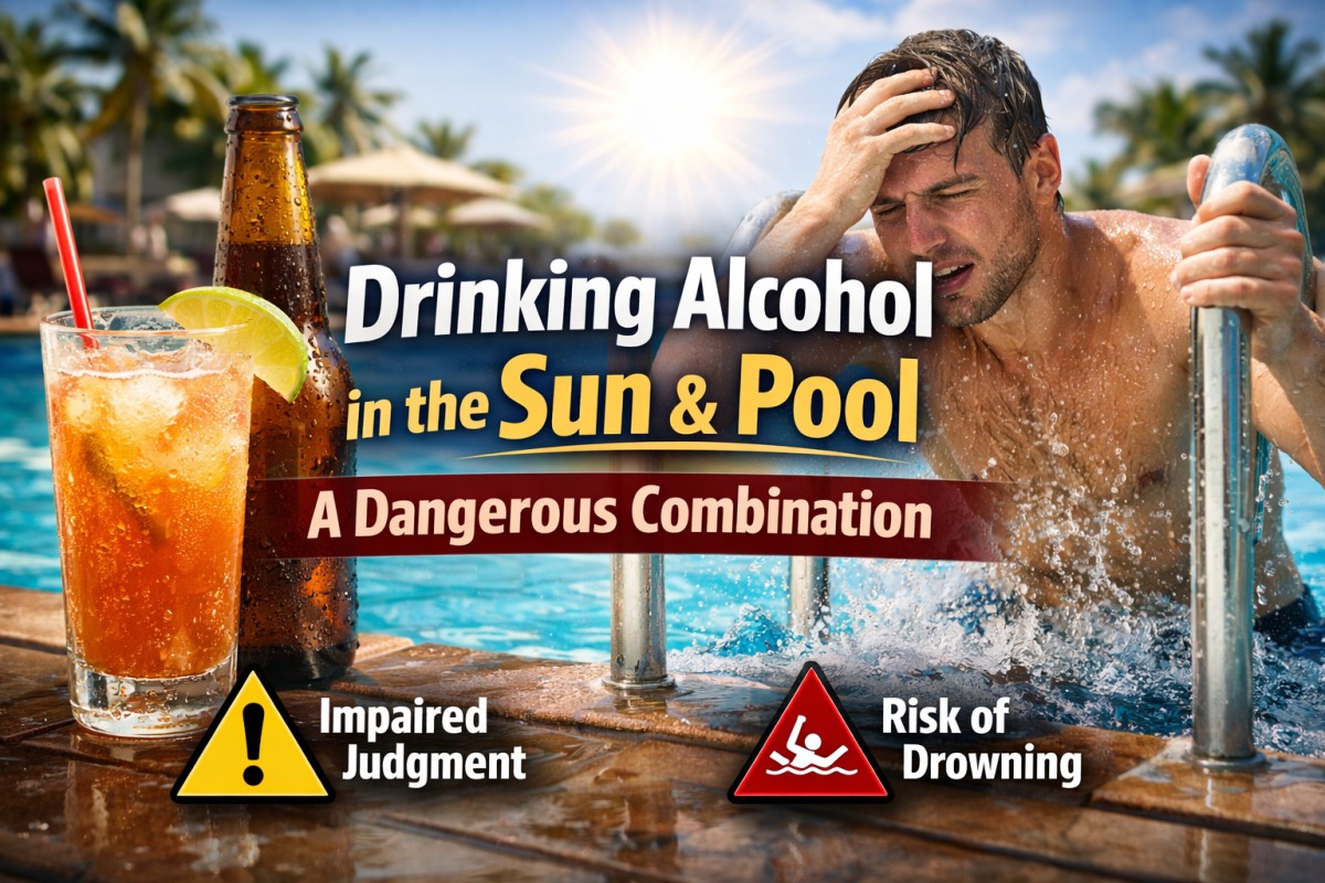 Why Drinking Alcohol in the Hot Sun and Pool Is a Dangerous Mix